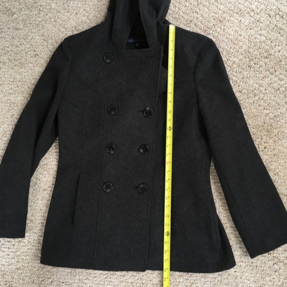 NWOT Double Breasted Wool Pea Coat - Picture 8 of 11